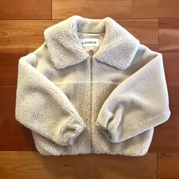 LOUNIE 베이지 보아 자켓 M