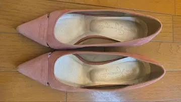 긴자 카네마츠 핑크 스틸레토 로우힐 펌프스