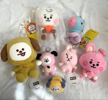 bt21 봉제 인형 등 7개 세트