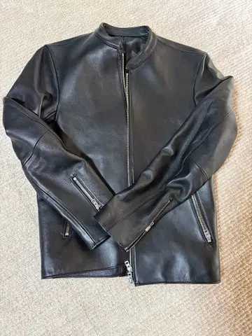 LIDM 블랙 가죽 자켓