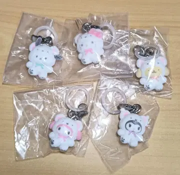 산리오 캐릭터즈 메지루시 액세서리 폭신폭신 스노우 5개 세트