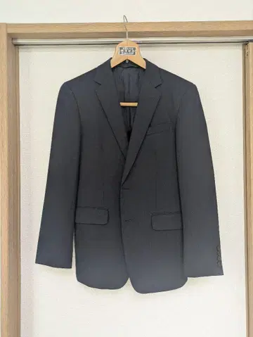 AOKI MAJI 네이비 스트라이프 비즈니스 정장 Y4