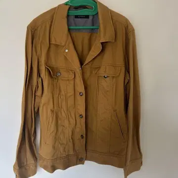 남성용 RAGEBLUE 데님 자켓 L 사이즈 브라운 심플