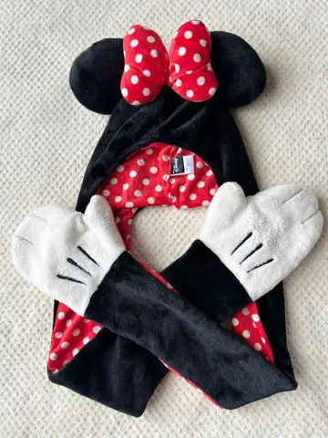 디즈니 머플러 캡 미니 리본