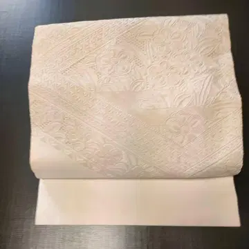 컷 오비 아이보리 꽃 자수