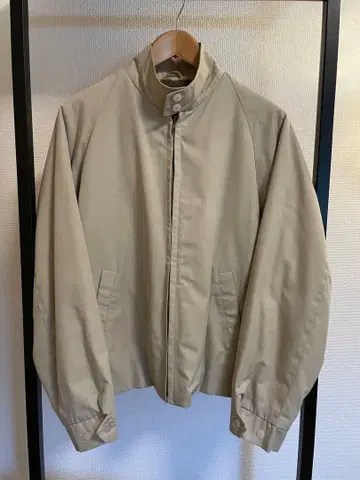 숏 기장 블루종 베이지