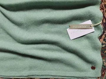 수입 캐시미어 니트 머플러 플라스 민트 그린