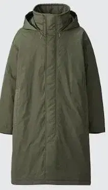 UNIQLO:C 나일론 코트 올리브 L