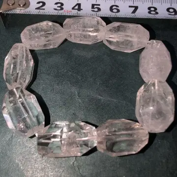 쿼츠 크리스탈 옥타곤 팔찌