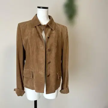 아쿠아 스큐텀 브라운 스웨이드 자켓