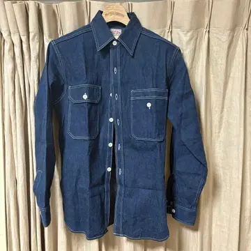 더 리얼 맥코이 8HU 데님 서비스맨 셔츠