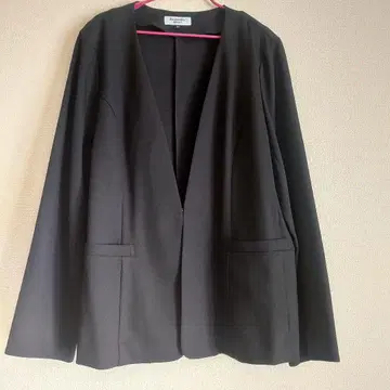 노카라 자켓 블랙 빅 사이즈