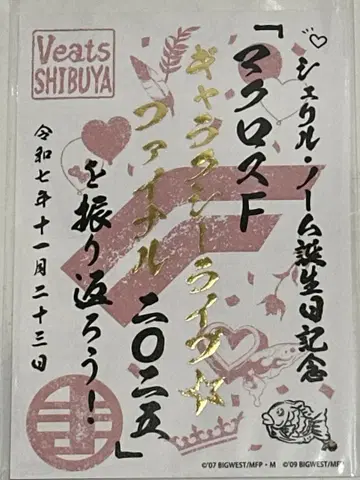 마크로스F 갤럭시 라이브 셰릴 놈 생일 기념 고슈인