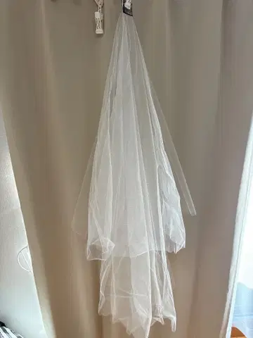 THE TREAT DRESSING 화이트 2층 웨딩 베일