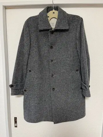 그레이 체크 무늬 체스터 코트 3호