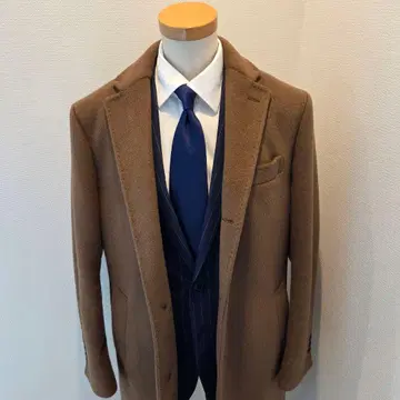 새상품 UNITED ARROWS 니트 비버 체스터 코트