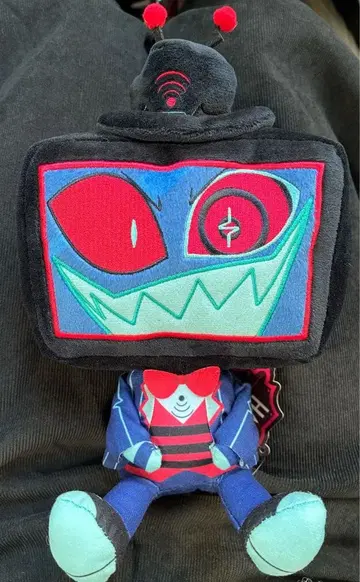 해즈빈 호텔에 오신 것을 환영합니다 앉은 봉제 인형 복스 라운드 원