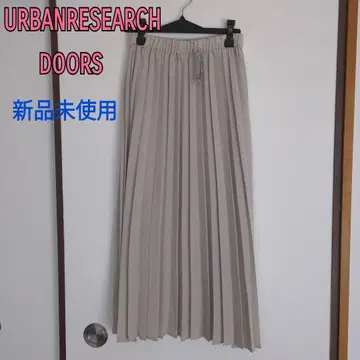 어반 리서치 DOORS 플리츠 스커트 M 택 포함 미사용 새상품 그레이지