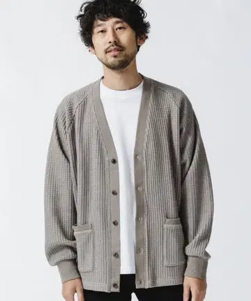 NANO universe 오니 와플 가디건 L 사이즈