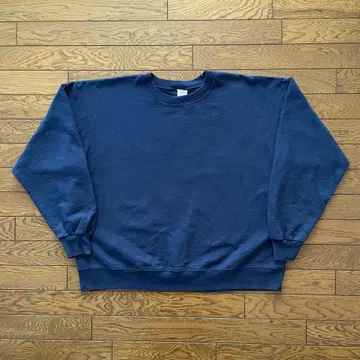 00s Hanes 맨투맨 네이비 무지 XL