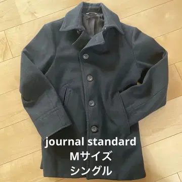 JOURNAL STANDARD 블랙 울 피 코트