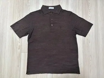 매킨토시 런던 브라이튼 피케 셔츠 브라운 M 슬림핏