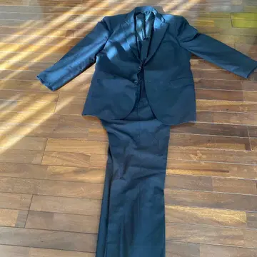 CHRISTIAN ORANI 다크 그레이 스트라이프 비즈니스 정장