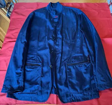 상하이탕 네이비 테일러드 자켓 스탠드 카라