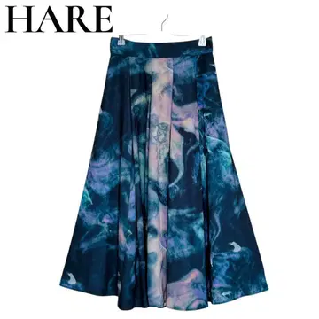 [ 완판템 ] HARE 하레 BLUR 턱 플레어 스커트 web 한정 컬러