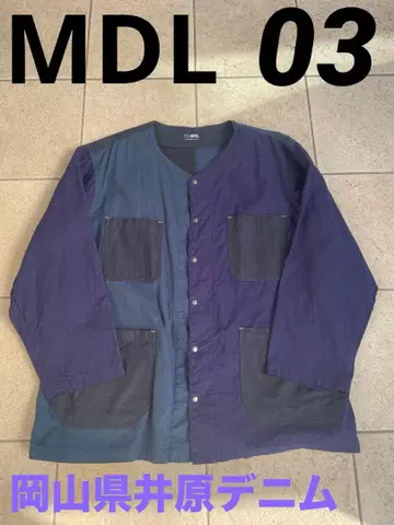 MEDELL DESIGN MDL 노카라 자켓 네이비/다크 그레이