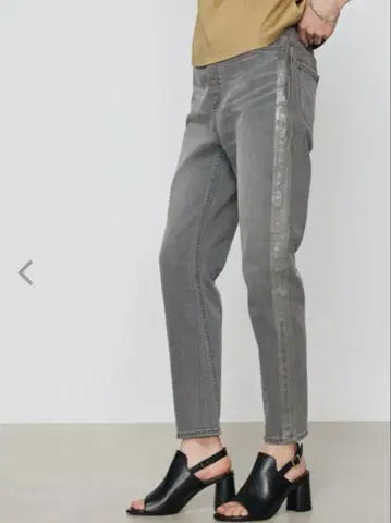 청바지 데님 데님 팬츠 스트레치 데님 허리 리브 팬츠 여성용