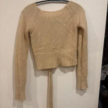 haku 2way 알파카 니트 nugu Beige