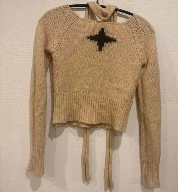 haku 2way 알파카 니트 nugu Beige