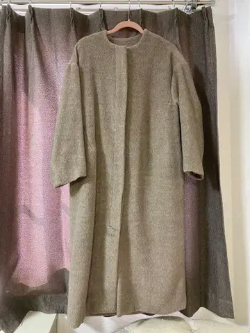 루엘레 샤기 노카라 코쿤 롱 코트 모카 M