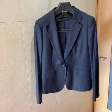 비즈니스 자켓 다크 네이비 스트라이프