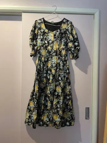 빈티지 플라워 프린트 원피스