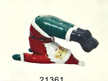 요가 산타 입상 오브제 크리스마스 산타클로스 미니어처 피규어