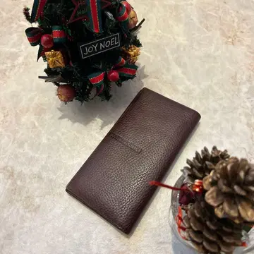 KRIZIA 다크 브라운 가죽 장지갑