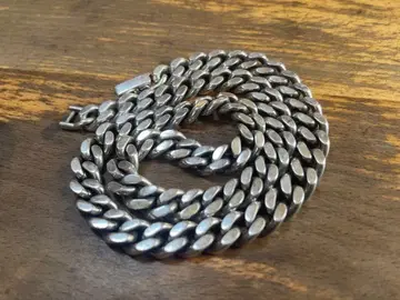 실버 925 초와이드 키헤이 목걸이 129g 50cm 스털링 실버