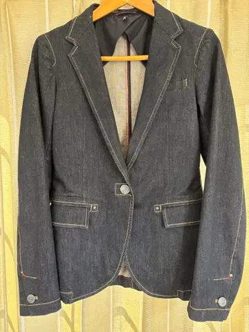 아르마니 다크 데님 블레이저