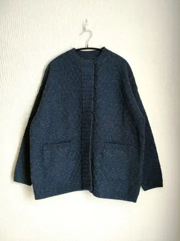 새상품급 늑대와 올빼미 니트 가디건 네이비
