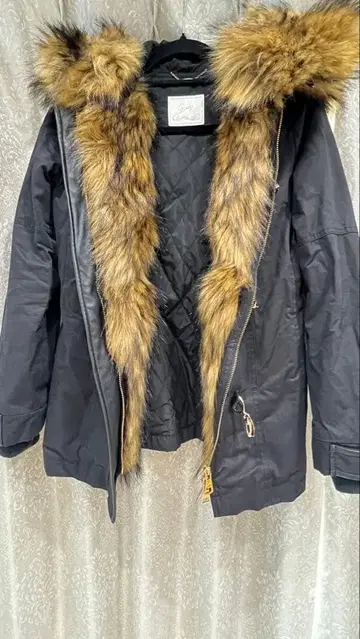 Rady 블랙 모즈 코트 퍼 포함