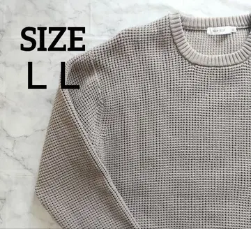 브라운 크루넥 니트 스웨터 LL