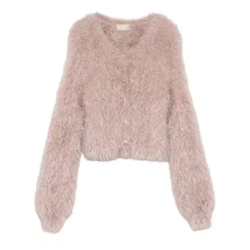 eimy 플러피 샤기 니트 가디건