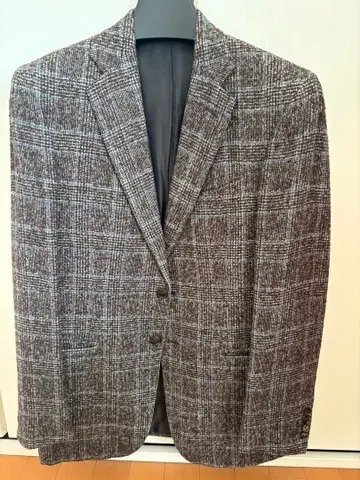 볼리올리 투모로우랜드 별주 체크 무늬 테일러드 자켓