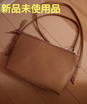 베이지 가죽풍 숄더백 미사용 새상품