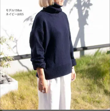 [ 24aw 완판 ] 파인 울 터틀넥 풀오버 S 사이즈