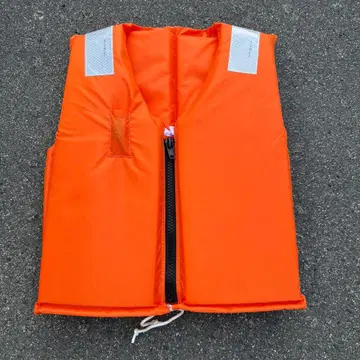 소형 선박용 구명조끼 TK-30RS형 오렌지 벚꽃 마크