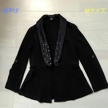 블랙 테일러드 자켓 새틴 옷깃 가격 인하