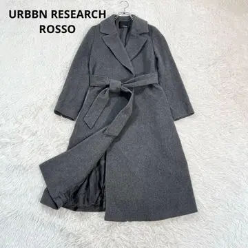 새상품급 어반리서치 로쏘 울 캐시미어 롱 코트 벨트 코트 그레이